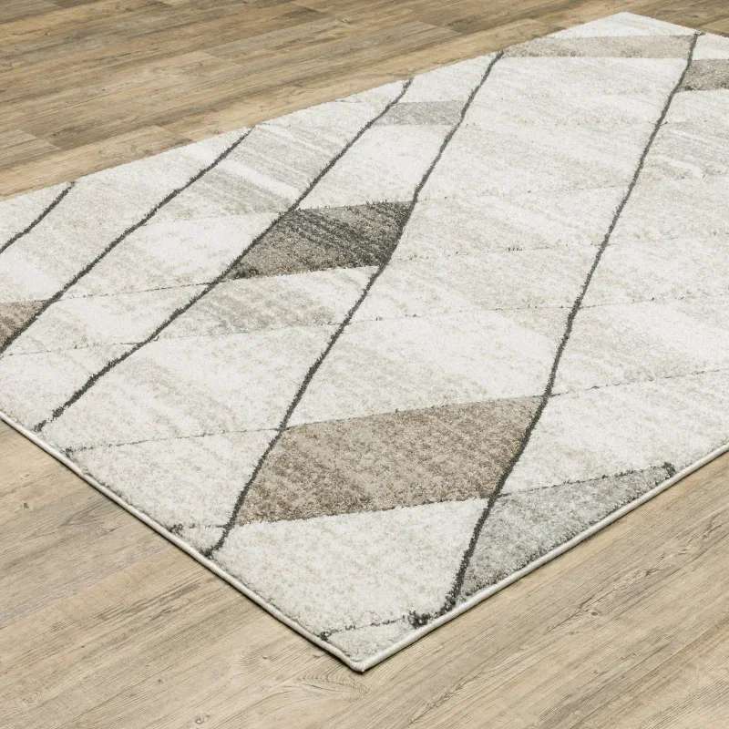Tapete Ambrosia Mosaico de Rombos en Beige