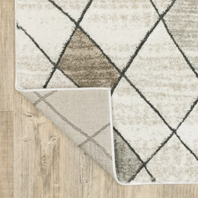 Tapete Ambrosia Mosaico de Rombos en Beige