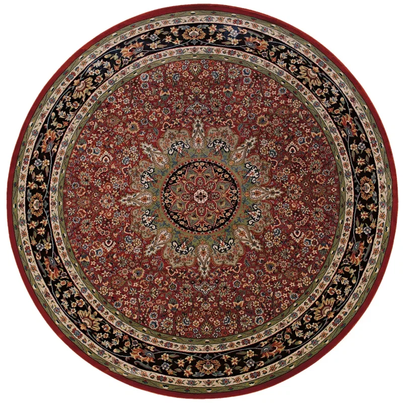 Tapete Arena Kashan en Rojo