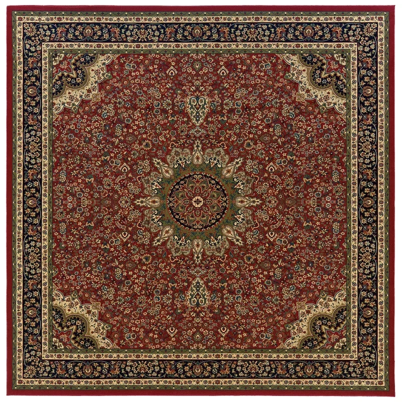 Tapete Arena Kashan en Rojo