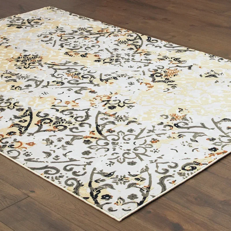 Tapete Bernal Damasco Vintage en Gris