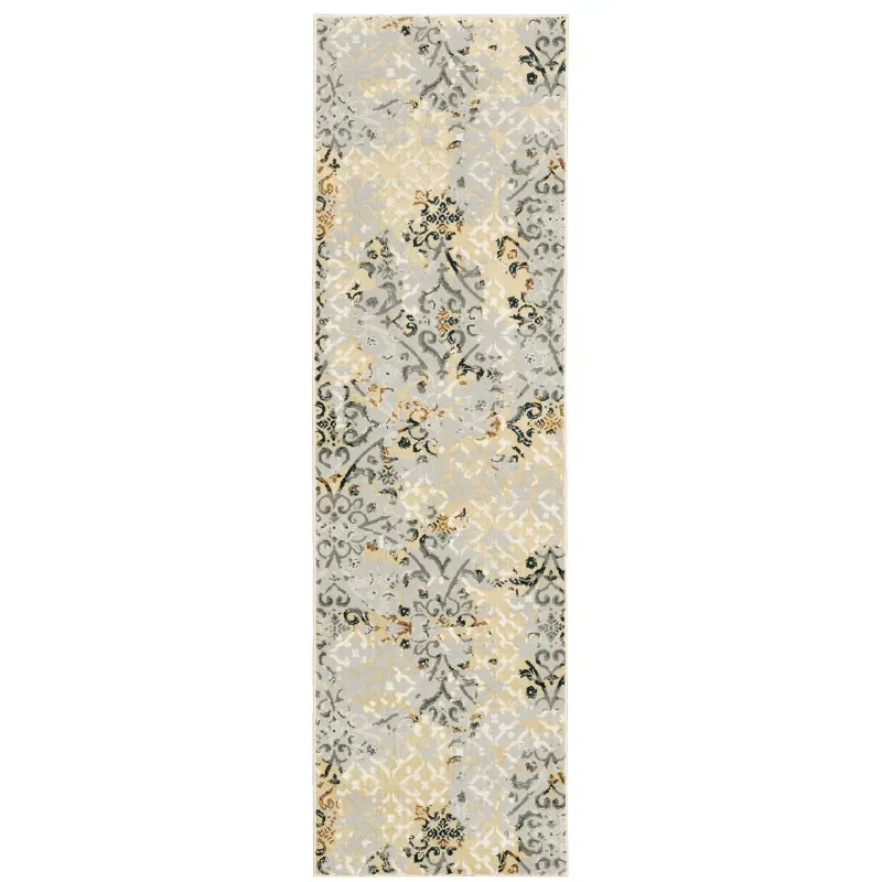 Tapete Bernal Damasco Vintage en Gris