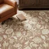Tapete Borgoña Floral en Terracota