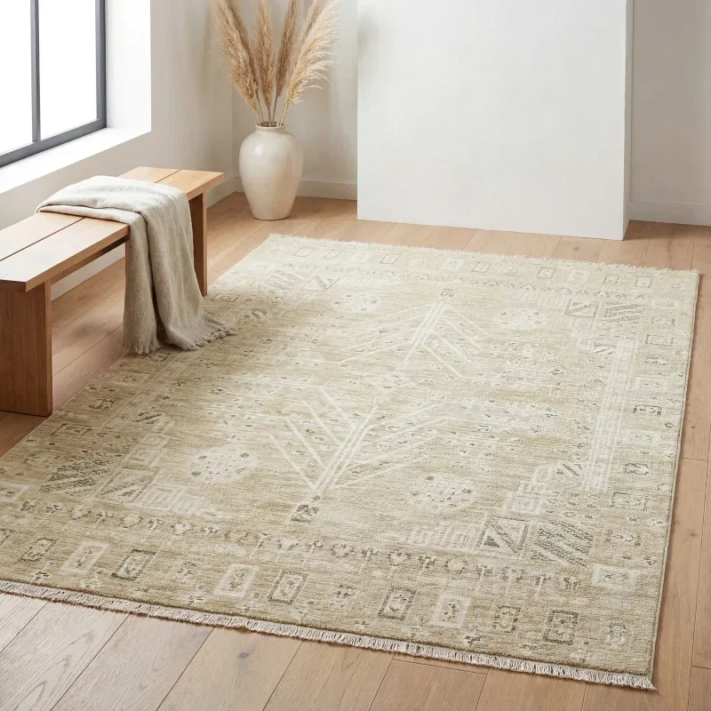 Tapete Borgoña Kilim en Beige