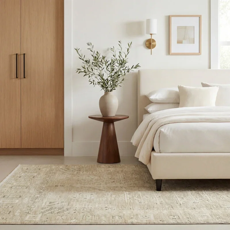 Tapete Borgoña Kilim en Beige