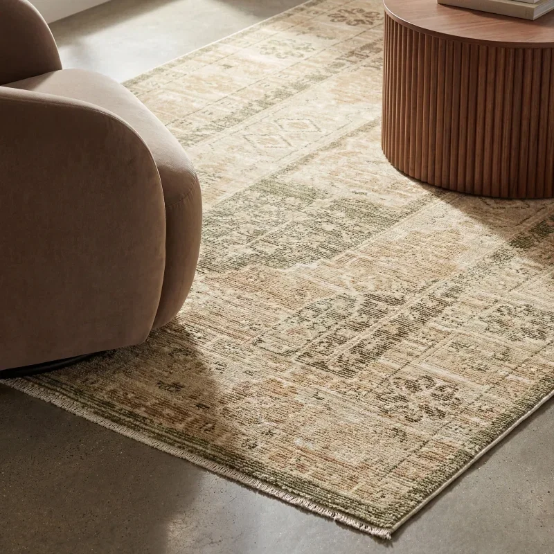 Tapete Borgoña Tribal en Beige