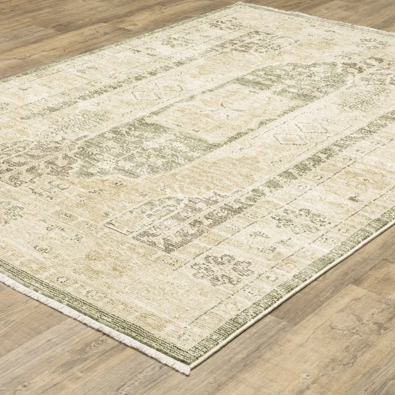 Tapete Borgoña Tribal en Beige