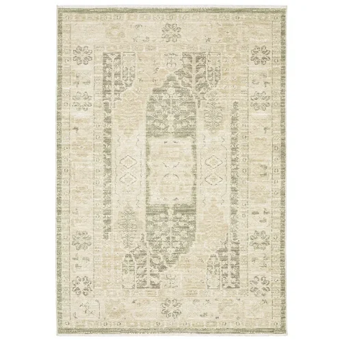 Tapete Borgoña Tribal en Beige