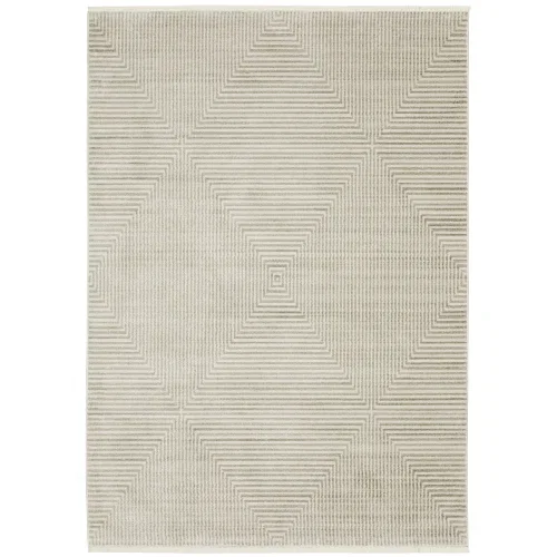 Tapete Bruma Geométrico Tonal en Marfil