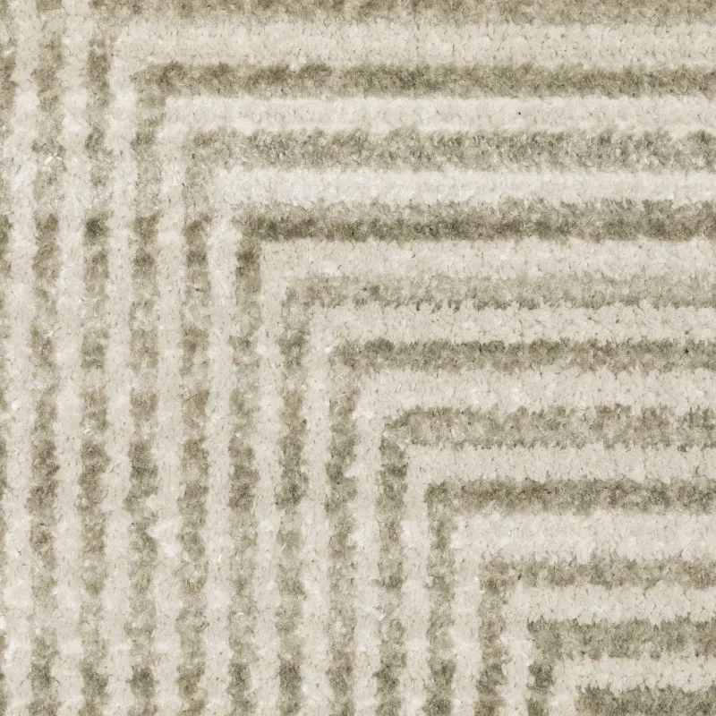 Tapete Bruma Geométrico Tonal en Marfil