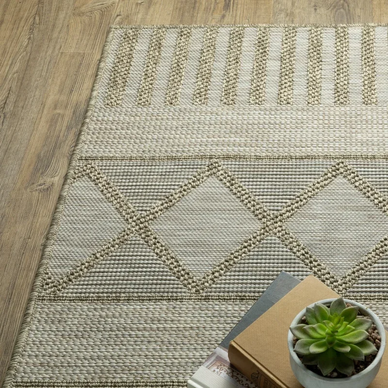 Tapete Carey Rombos en Beige