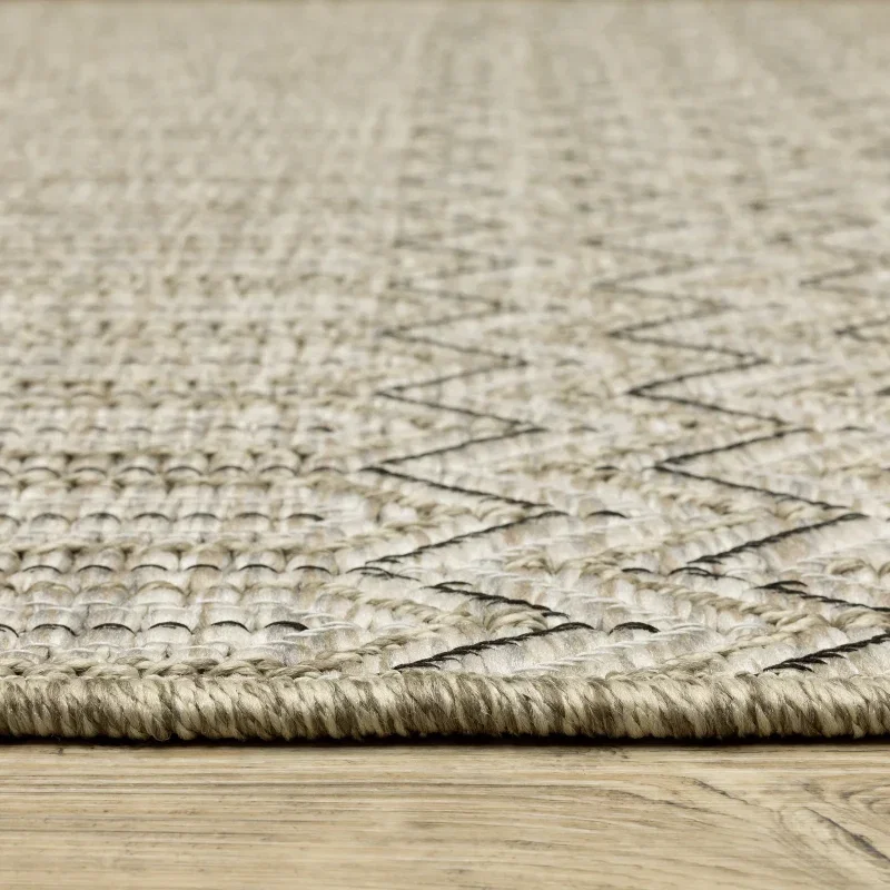 Tapete Carey Zigzag en Beige