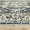 Tapete Carlota Floral en Azul Pizarra, detalle de la textura