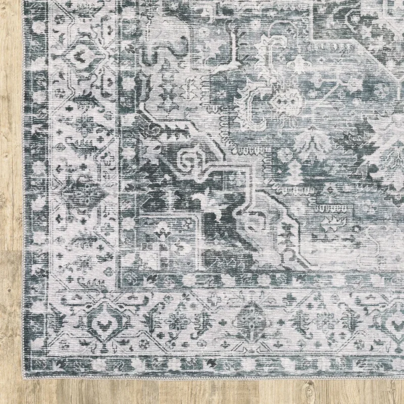 Tapete Carlota Medallón en Gris