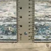 Tapete Carlota Medallón Heriz en Azul Verdoso
