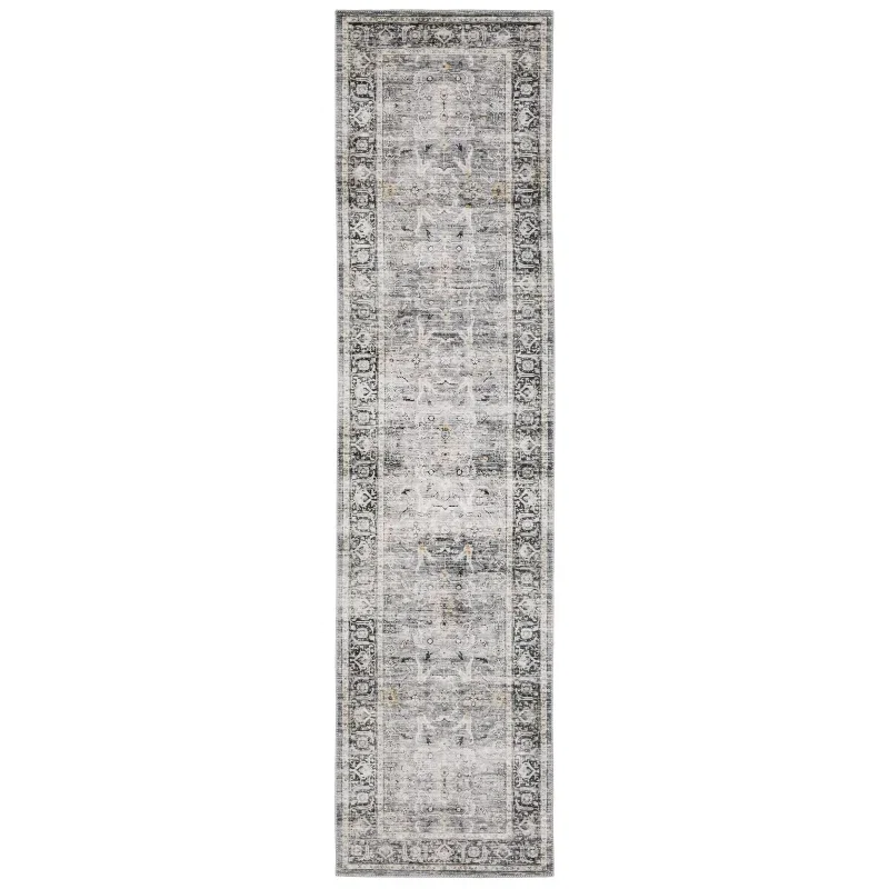 Tapete Carlota Vintage en Gris Plata