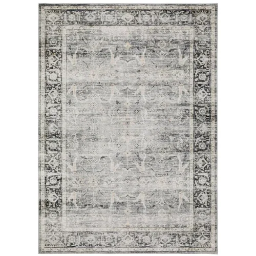Tapete Carlota Vintage en Gris Plata