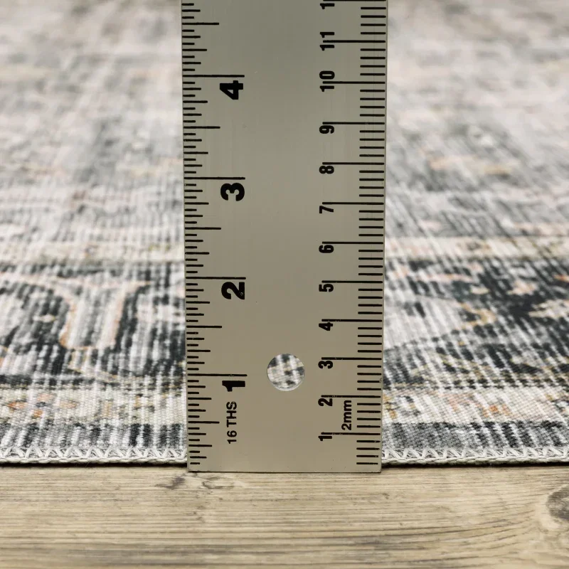 Tapete Carlota Vintage en Gris Plata
