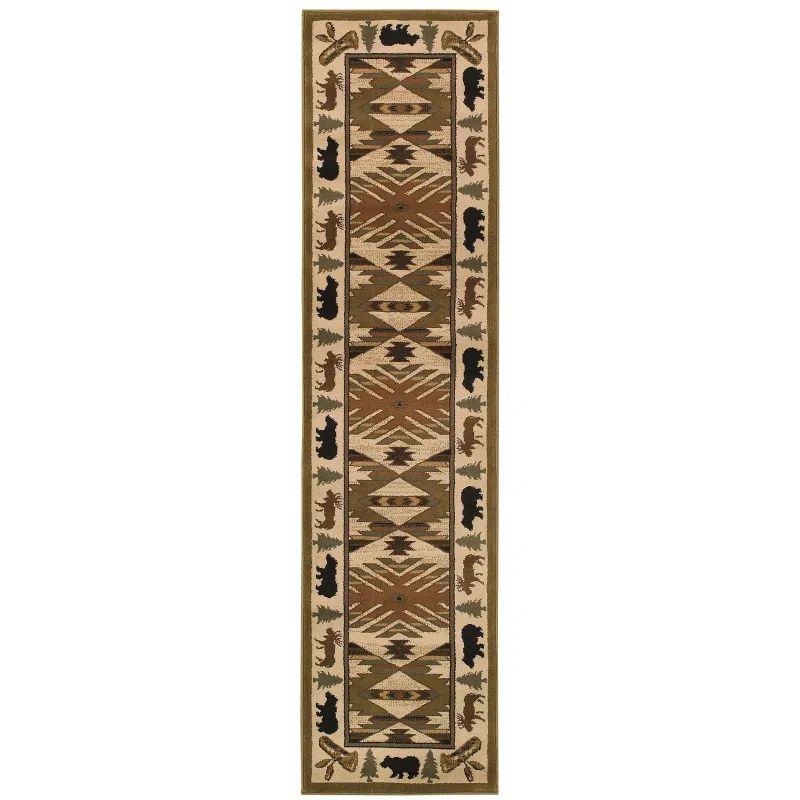 Tapete Casona Azteca en Marfil