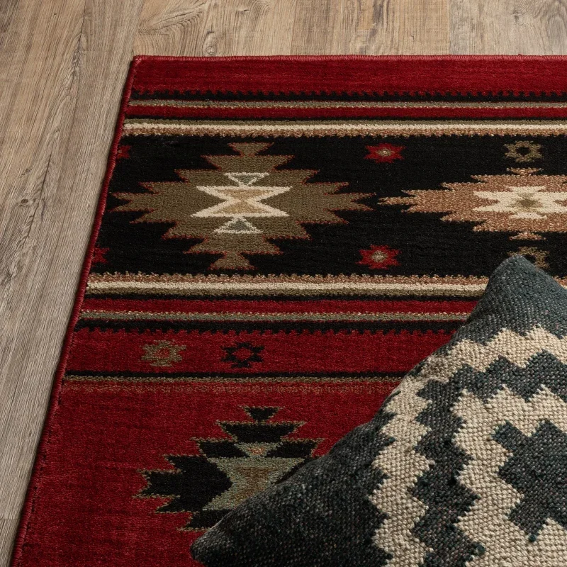 Tapete Casona Suroeste en Rojo