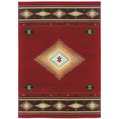 Tapete Casona Suroeste en Rojo