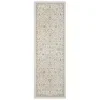Tapete Cava Floral Persa en Marfil con Oro