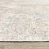 Tapete Cava Medallón Sutil en Marfil con Beige