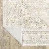 Tapete Cava Medallón Sutil en Marfil con Beige