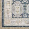Tapete Cava Medallones en Azul Marino con Beige