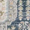 Tapete Cava Medallones en Azul Marino con Beige