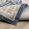 Tapete Cava Medallones en Azul Marino con Beige