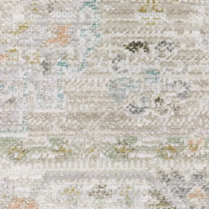 Tapete Cava Persa en Beige con Azul