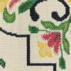 Tapete Colibrí Azulejos Florales en Marfil