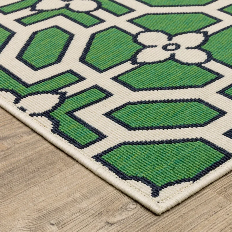 Tapete Colibrí Mosaico en Verde
