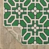 Tapete Colibrí Mosaico en Verde