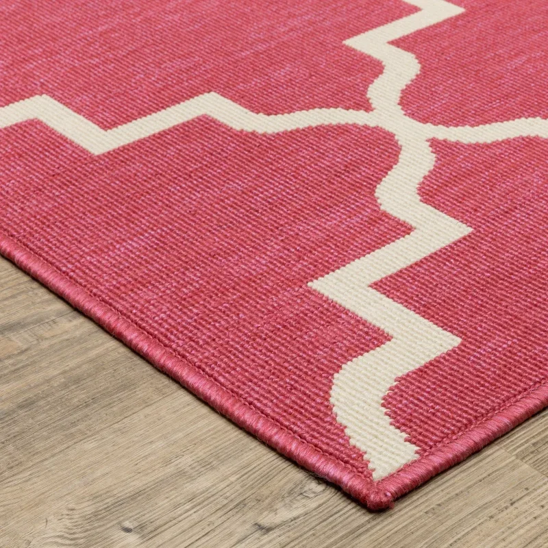 Tapete Colibrí Quatrefoil en Rosa
