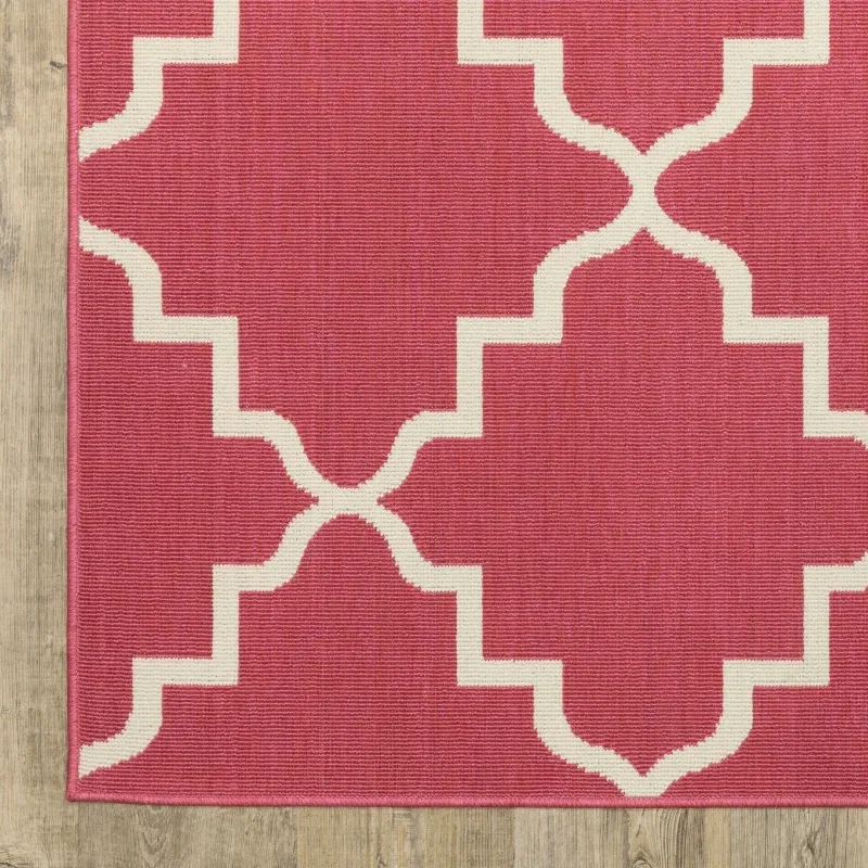 Tapete Colibrí Quatrefoil en Rosa