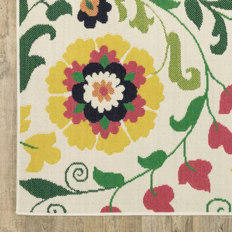 Tapete Colibrí Suzani en Marfil