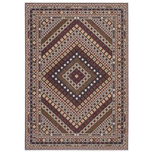 Tapete Corona Kilim en Rojo