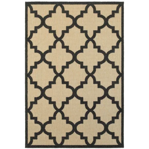 Tapete Cozumel Quatrefoil en Gris