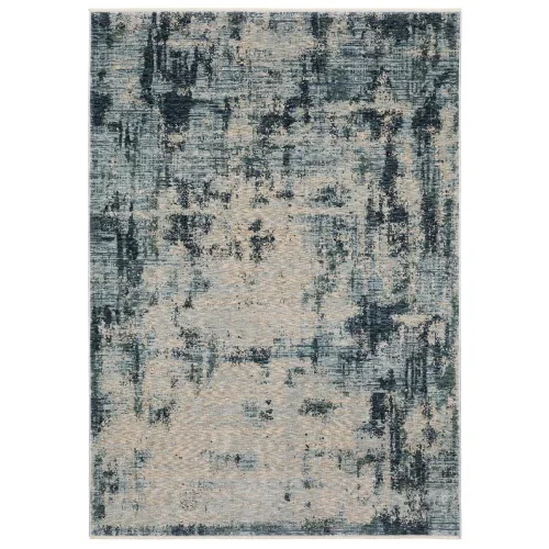 Tapete Cubierta Abstracta con Azul y Beige