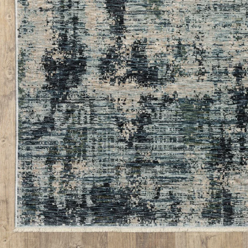 Tapete Cubierta Abstracta con Azul y Beige