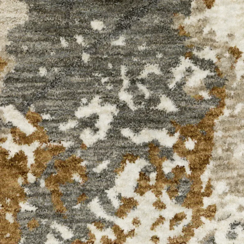 Tapete Cubierta Abstracta con Beige y Carbón