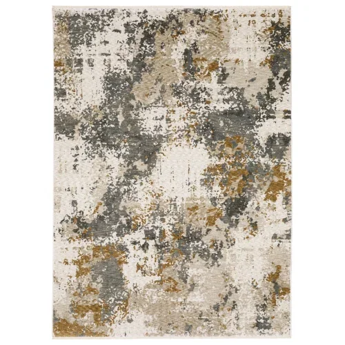 Tapete Cubierta Abstracta con Beige y Carbón