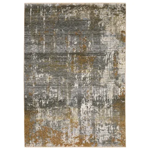 Tapete Cubierta Abstracta con Gris y Ámbar