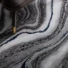 Tapete Destreza Abstracto en Gris con Azul