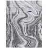 Tapete Destreza Abstracto en Gris con Azul