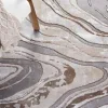 Tapete Destreza Abstracto en Gris con Beige