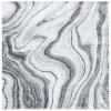 Tapete Destreza Abstracto en Gris con Verde