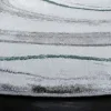 Tapete Destreza Abstracto en Gris con Verde